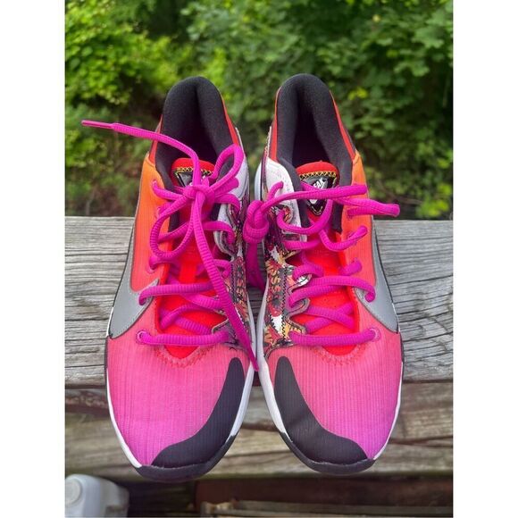 Nike Zoom Freak 2 Bright Crimson Fire Pink (GS) CT4592-600 Sz 4Y - Picture 6 of 8